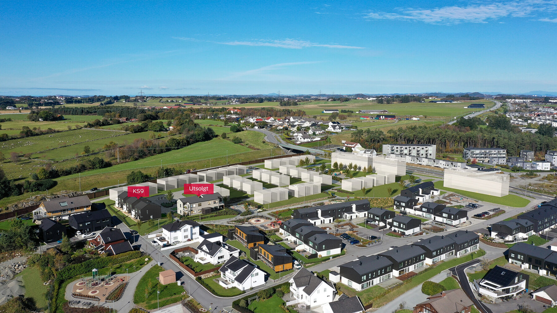 Søreng- familieboliger på Gandal rett sør for Sandnes sentrum - Øster Hus