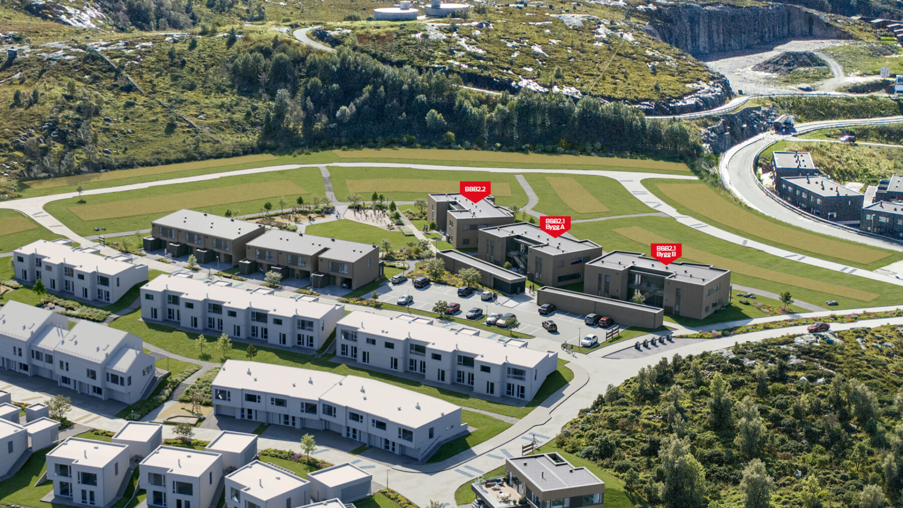 Vedafjell BBB2.1 Bygg A og B og BBB2.2